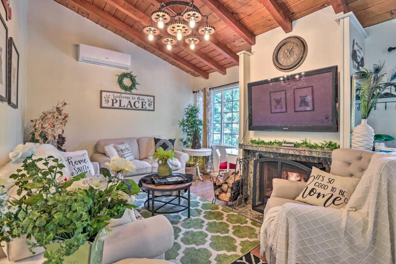 Boho Crestline Cabin, 1 Mile To Lake Gregory! Dış mekan fotoğraf