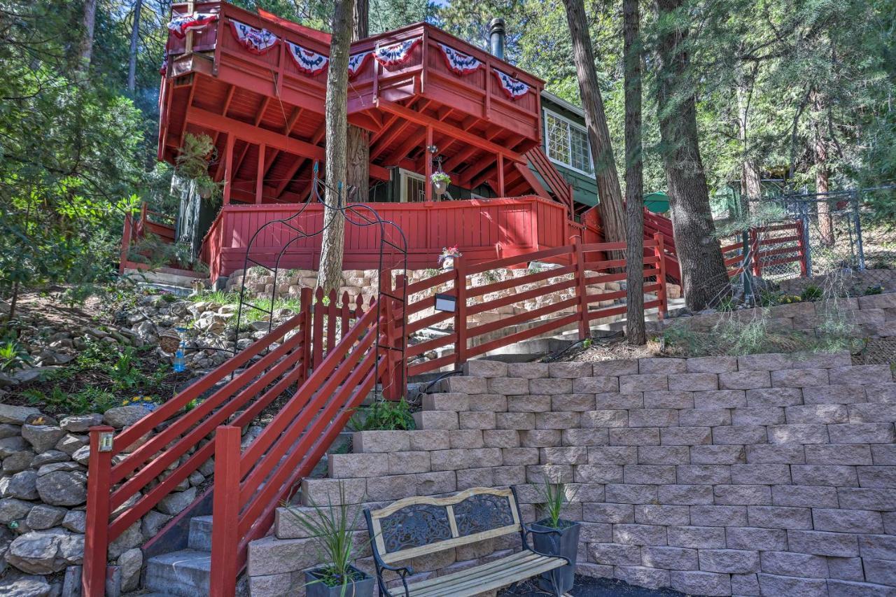 Boho Crestline Cabin, 1 Mile To Lake Gregory! Dış mekan fotoğraf