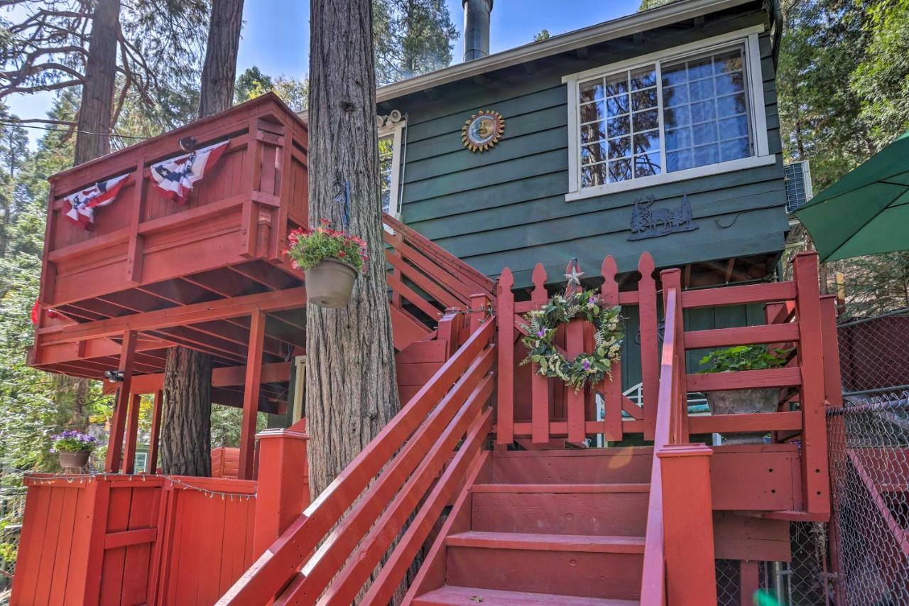 Boho Crestline Cabin, 1 Mile To Lake Gregory! Dış mekan fotoğraf